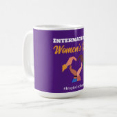 Internationale Vrouwendag 2025 inclusie feminist Koffiemok (Voorkant links)