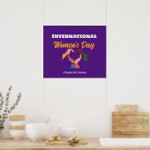 Internationale Vrouwendag 2025 inclusie feminist Poster (Keuken)