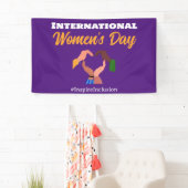 Internationale Vrouwendag 2025 inclusie feminist Spandoek (Insitu)