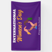 Internationale Vrouwendag 2025 inclusie feminist Spandoek (Verticaal)