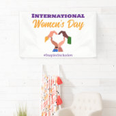 Internationale Vrouwendag 2025 inclusie feministis Spandoek (Insitu)