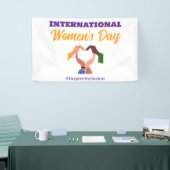 Internationale Vrouwendag 2025 inclusie feministis Spandoek (Beurs)