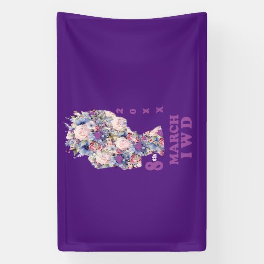 Internationale Vrouwendag 2025 Spandoek (Verticaal)