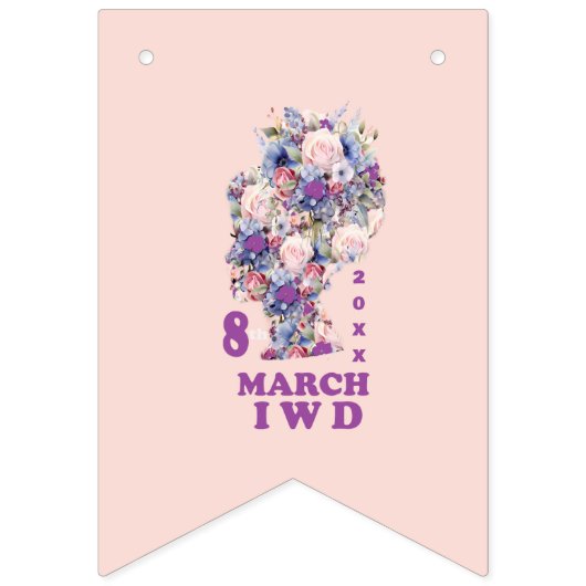 Internationale Vrouwendag 2025 Vlaggetjes (Tweede vlag)