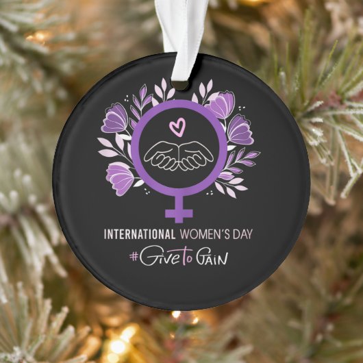 Internationale Vrouwendag 2026 8 maart Ornament (Boom)
