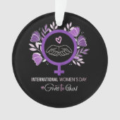 Internationale Vrouwendag 2026 8 maart Ornament (voorkant)
