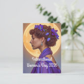 Internationale Vrouwendag 2026 Briefkaart (Staand voorkant)