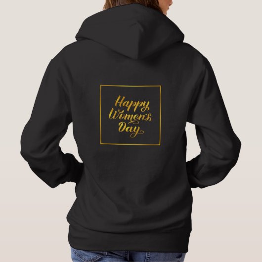 Internationale Vrouwendag 2026 Hoodie (Achterkant)