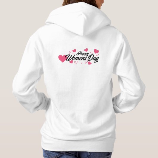 Internationale Vrouwendag 2026 Hoodie (Achterkant)