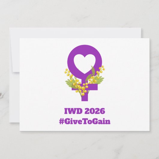 Internationale Vrouwendag 2026 IWD Geef Om Te Krij (Voorkant)