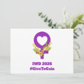 Internationale Vrouwendag 2026 IWD Geef Om Te Krij (Staand voorkant)