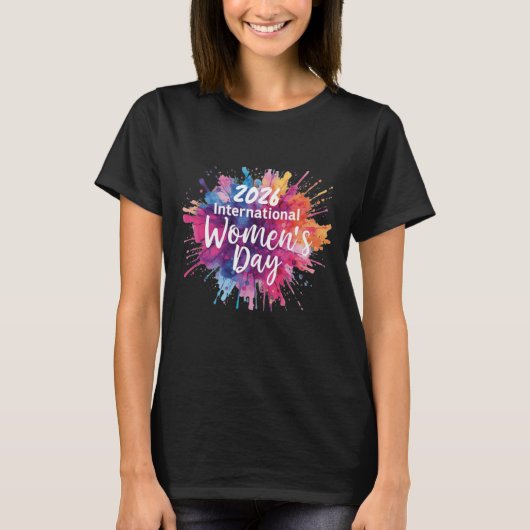 Internationale Vrouwendag 2026 T-Shirt (Voorkant)