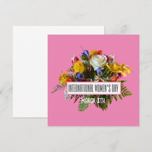 INTERNATIONALE VROUWENDAG 8 MAART (Voorkant / Achterkant)