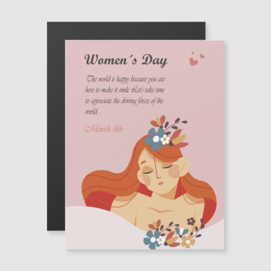 Internationale Vrouwendag 8 maart (Voorkant / Achterkant)