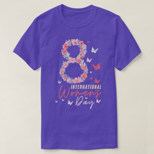 Internationale Vrouwendag 8 maart 2023 T-shirt (Design voorkant)