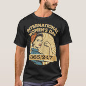 Internationale Vrouwendag 8 maart 2023 T-shirt (Voorkant)