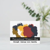Internationale Vrouwendag 8 maart 2025 Briefkaart (Staand voorkant)