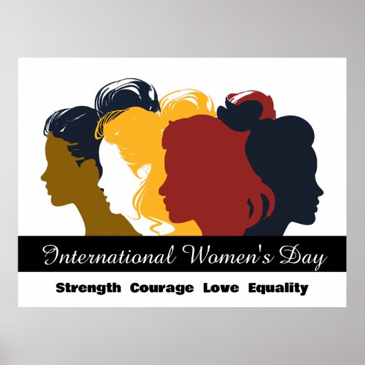 Internationale Vrouwendag 8 maart 2025 Poster (Voorkant)