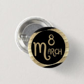 Internationale Vrouwendag 8 maart 2025 Ronde Button 3,2 Cm (Voorkant /achterkant)