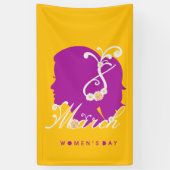 Internationale Vrouwendag 8 maart 2025 Spandoek (Verticaal)