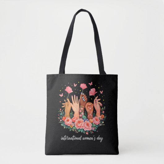 Internationale Vrouwendag 8 maart 2026 Tote Bag (Voorkant)