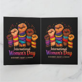 Internationale Vrouwendag 8 maart Bedankkaart (Binnen)