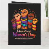 Internationale Vrouwendag 8 maart Bedankkaart (Achterkant)
