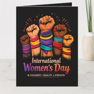Internationale Vrouwendag 8 maart Bedankkaart
