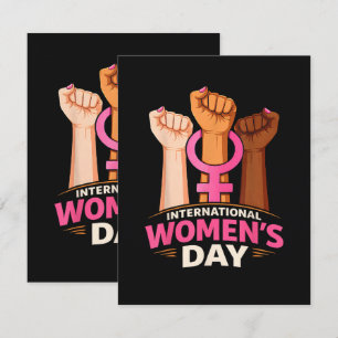 Internationale Vrouwendag 8 maart Bedankkaart