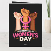 Internationale Vrouwendag 8 maart Bedankkaart (Achterkant)