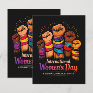 Internationale Vrouwendag 8 maart Bedankkaart