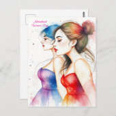 Internationale Vrouwendag 8 maart Briefkaart (Voorkant / Achterkant)