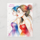 Internationale Vrouwendag 8 maart Briefkaart (Voorkant)