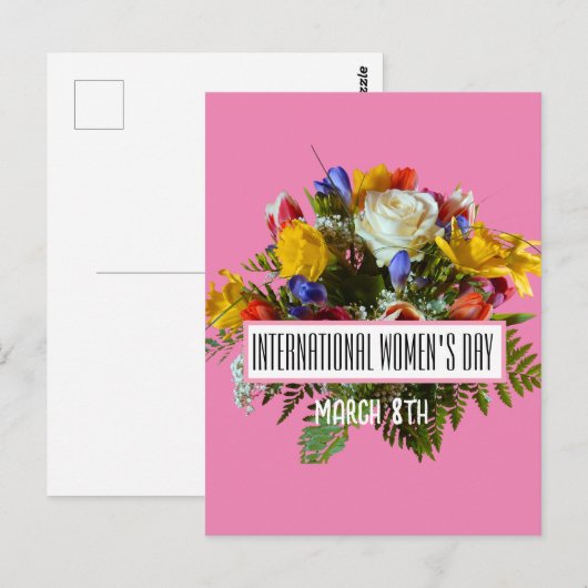 INTERNATIONALE VROUWENDAG 8 MAART BRIEFKAART (Voorkant / Achterkant)