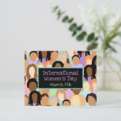 Internationale Vrouwendag - 8 maart Briefkaart (Staand voorkant)