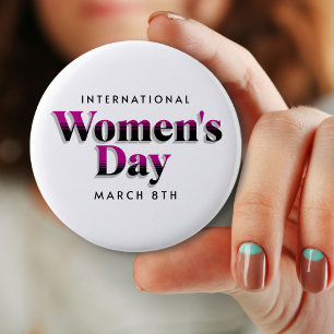 Internationale Vrouwendag   8 maart Button