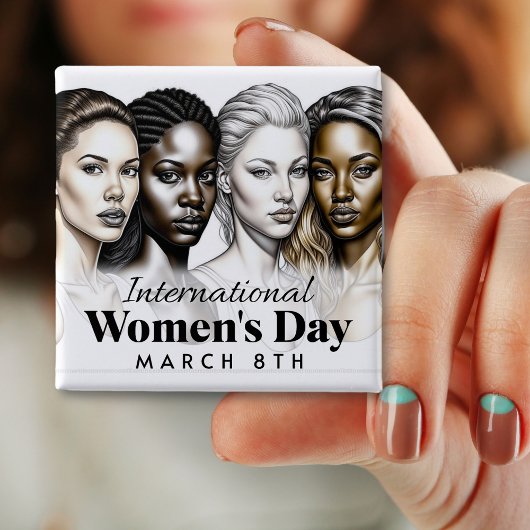 Internationale Vrouwendag | 8 maart Button