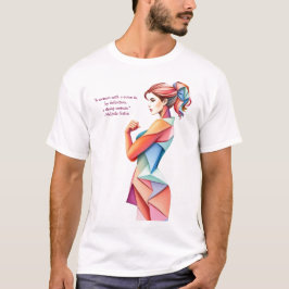 Internationale Vrouwendag 8 maart citaten T-shirt
