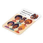 Internationale Vrouwendag 8 maart Flexibel Magneet (Linkerzijde)