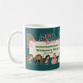 Internationale Vrouwendag 8 maart Floral Koffiemok (Links)