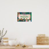 Internationale Vrouwendag 8 maart Floral Small Poster (Keuken)