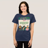 Internationale Vrouwendag 8 maart Floral Womens Tri-Blend Shirt (Voorkant volledig)