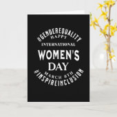 Internationale Vrouwendag | 8 maart Gelijkheid Kaart (Gele Bloem)