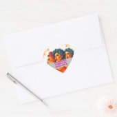 Internationale Vrouwendag - 8 maart Hart Sticker (Envelop)