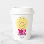 Internationale Vrouwendag 8 maart inspireert inclu Papieren Bekers (Achterkant)