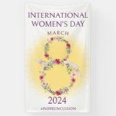 Internationale Vrouwendag 8 maart inspireert inclu Spandoek (Verticaal)