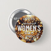 Internationale Vrouwendag 8 maart IWD Ronde Button 5,7 Cm (Voorkant /achterkant)