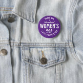 Internationale Vrouwendag 8 maart IWD Ronde Button 5,7 Cm (In situ)