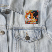 Internationale Vrouwendag 8 maart IWD Vierkante Button 5,1 Cm (In situ)
