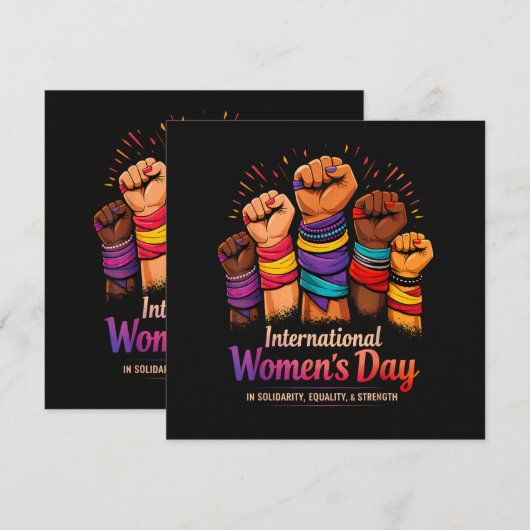 Internationale Vrouwendag 8 maart Kaart (Voorkant / Achterkant)